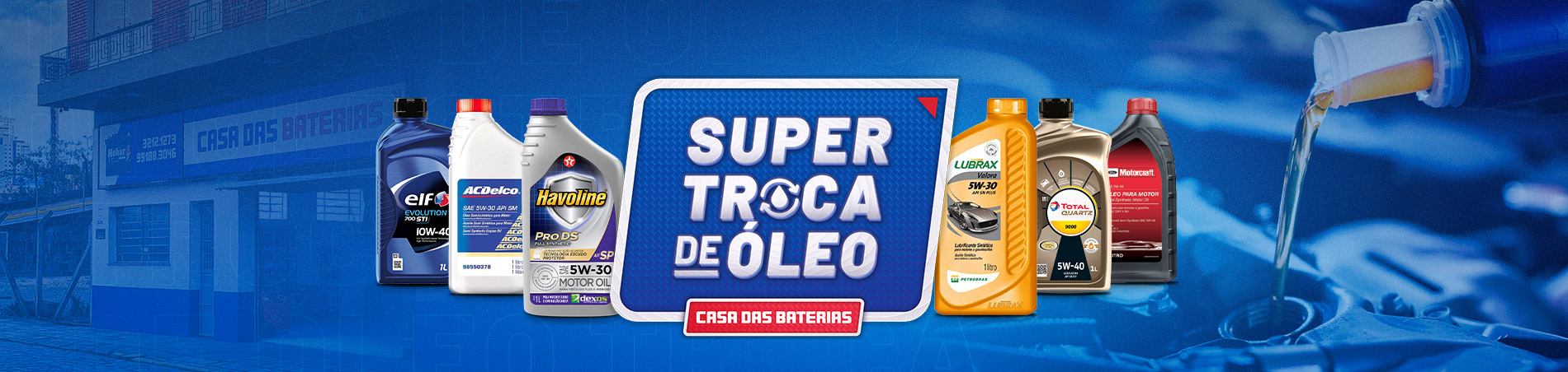 Baterias em Caxias do Sul e Troca de Óleo